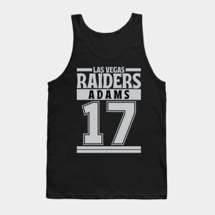 Las Vegas Raiders Adams 17 Edition 3 Tank Top